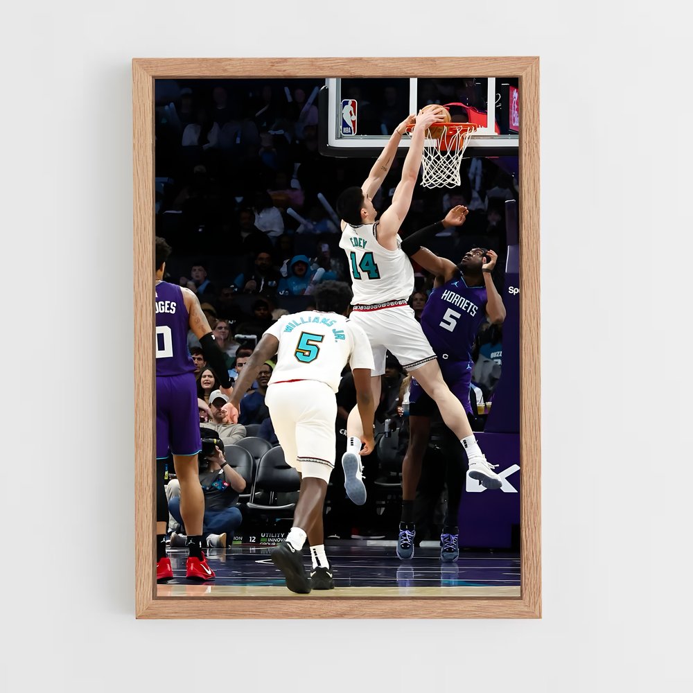 Poster Zach de edey – affiche Basketball (vue 4)